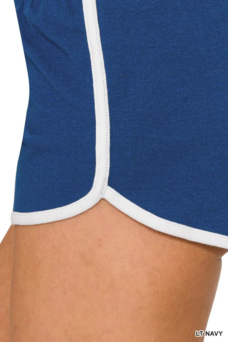 Dolphin Shorts with Elastic Waistband – Sporty, Comfy & On-Trend