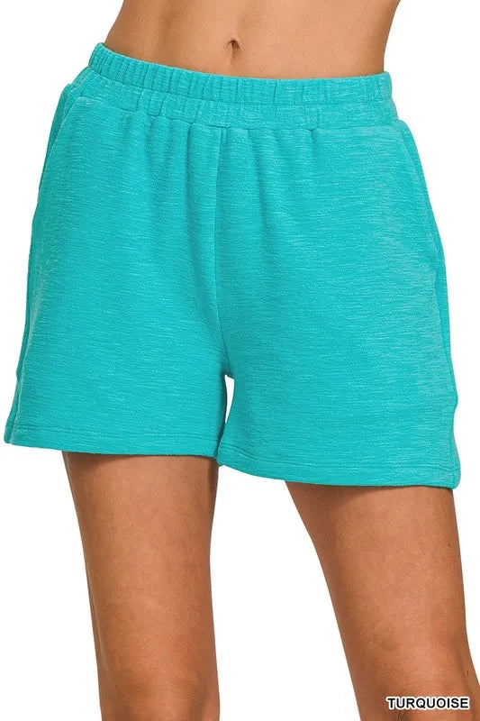 Cotton Slub Short Pants – Lightweight, Textured Shorts for Summer Style
