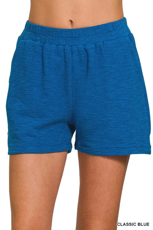 Cotton Slub Short Pants – Textured, Breathable & Perfect for Summer