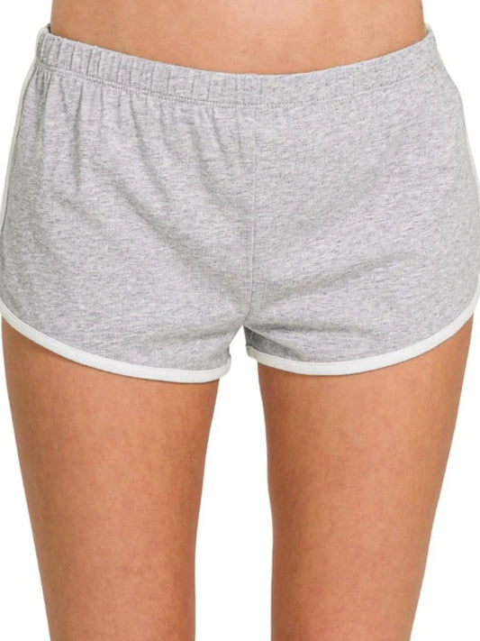 Elastic Waist Dolphin Shorts – Comfy Fit & Playful Dolphin Hem