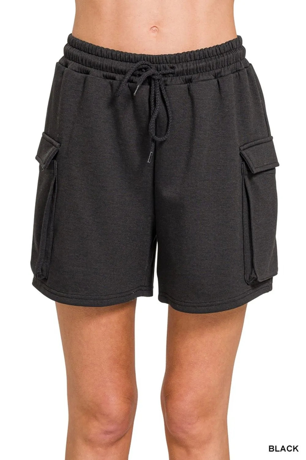 Scuba Thigh Pocket Shorts – Sporty, Sleek & Functional Style